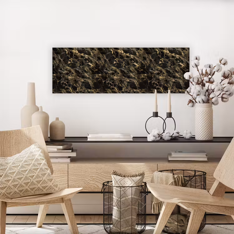 Kristal - Goud - Zwart - Marmer canvas 2cm klein 828 -sfeer6