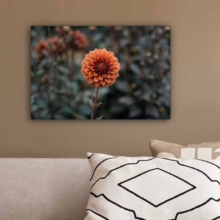 Dahlia - Bloem - Natuur - Sfeervol canvas 2cm klein -sfeer3