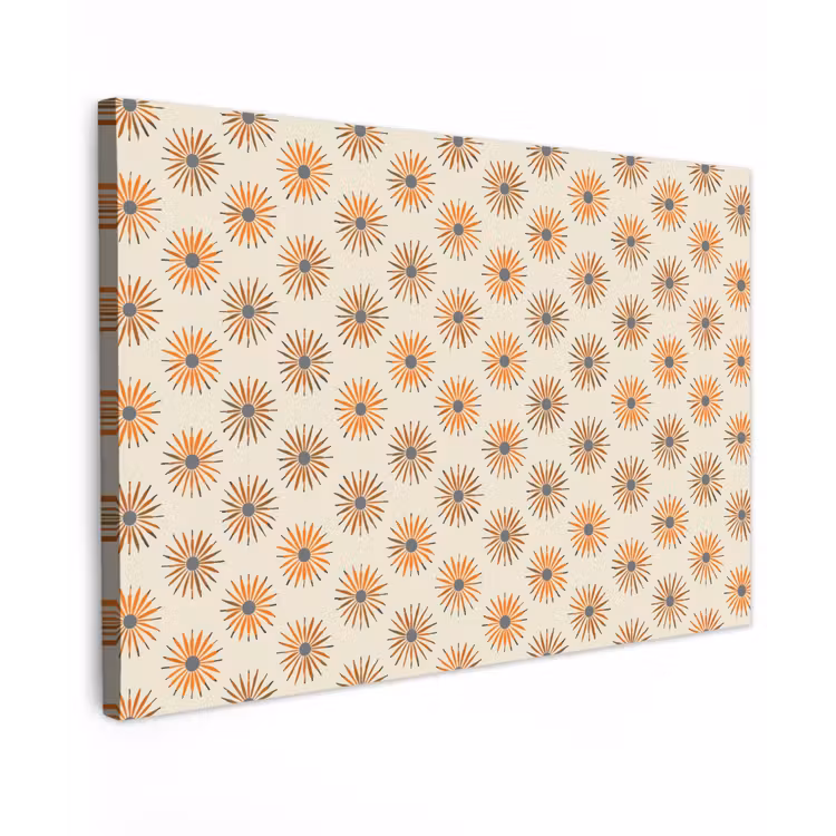 Madelief - Patroon - Oranje canvas 2cm klein 34 -z3d