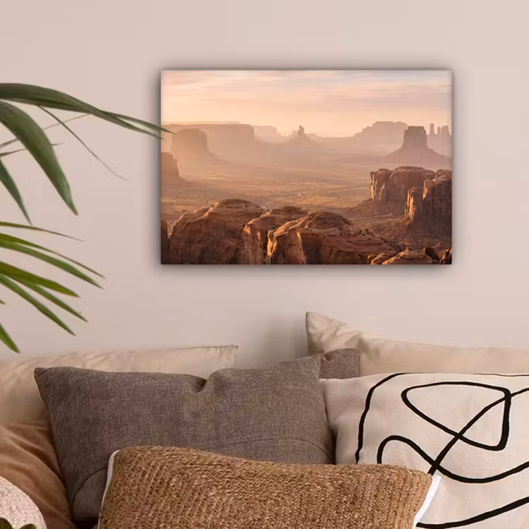 Woestijn - Landschap - Natuur canvas 2cm klein -sfeer1