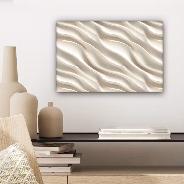 Diagonaal - Golven - Crème canvas 2cm klein 34 -sfeer6