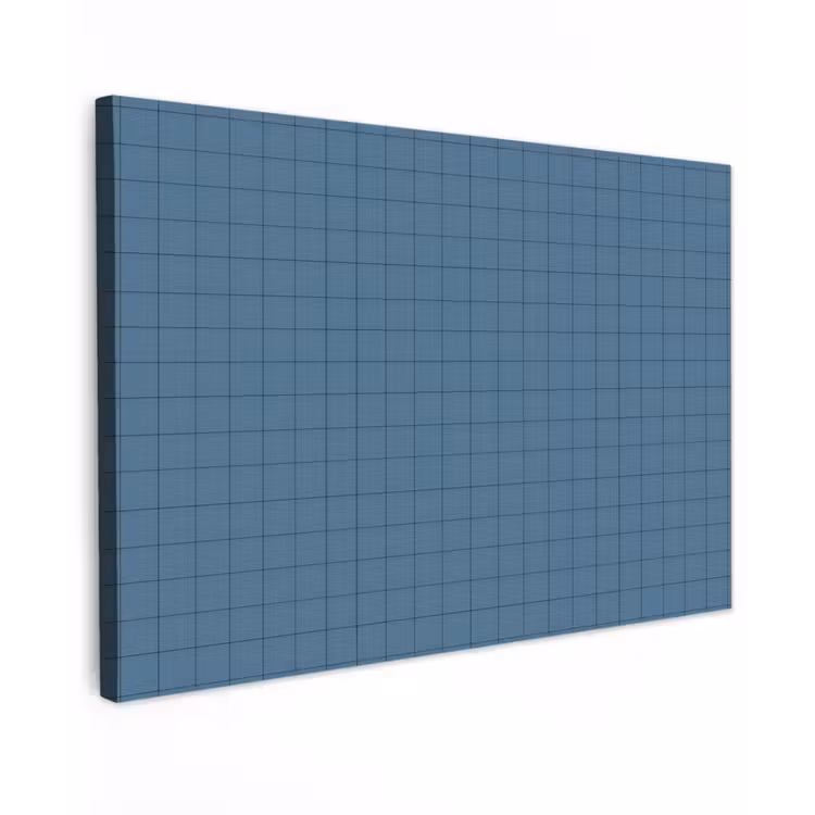 Ruiten - Geometrisch - Blauw canvas 2cm klein 34 -z3d
