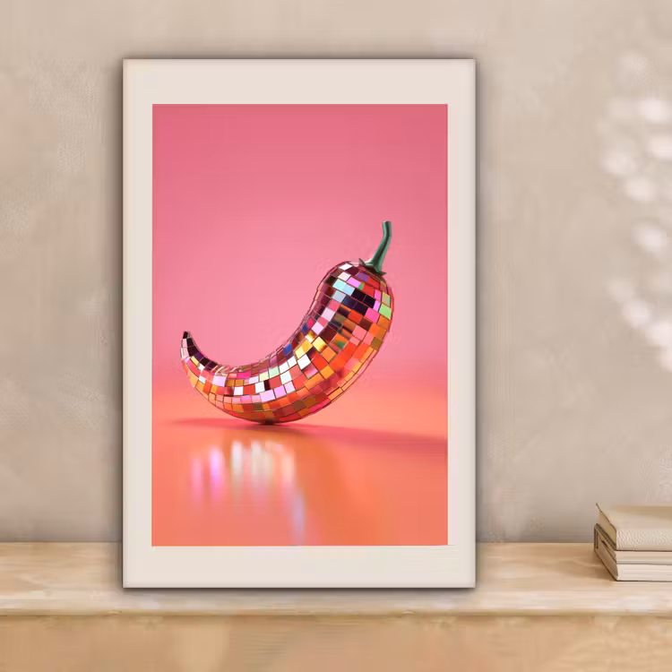 Disco - Peper - Roze canvas 2cm klein -sfeer1