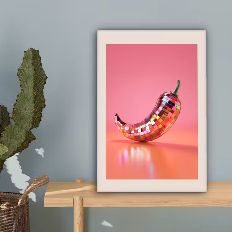Disco - Peper - Roze canvas 2cm klein -sfeer4