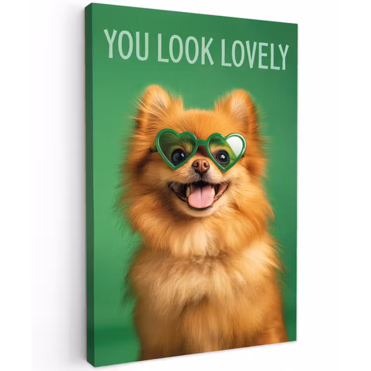 Hond - Zonnebril - Valentijn - Love canvas 2cm klein -z3d