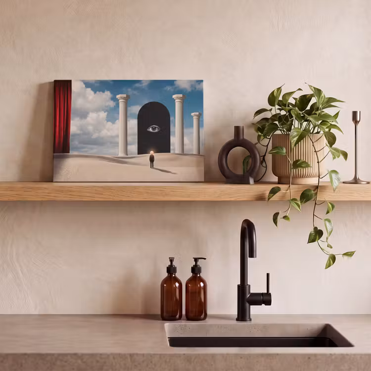 Canvas Print - Dream - Desert - Eye - Droom - Woestijn - Oog canvas 2cm klein