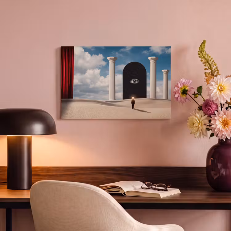 Canvas Print - Dream - Desert - Eye - Droom - Woestijn - Oog canvas 2cm klein