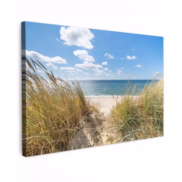 Duin - Gras - Zee - Strand canvas 2cm klein -z3d