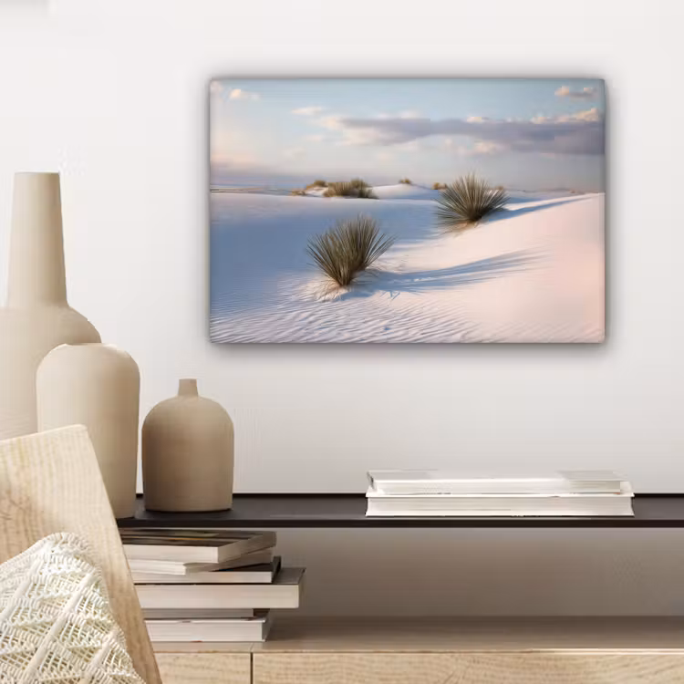 Duinen - Gras - Wolken - Beige canvas 2cm klein -sfeer6