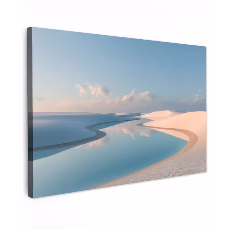 Duinen - Waterplas - Oneindige rust canvas 2cm klein -z3d
