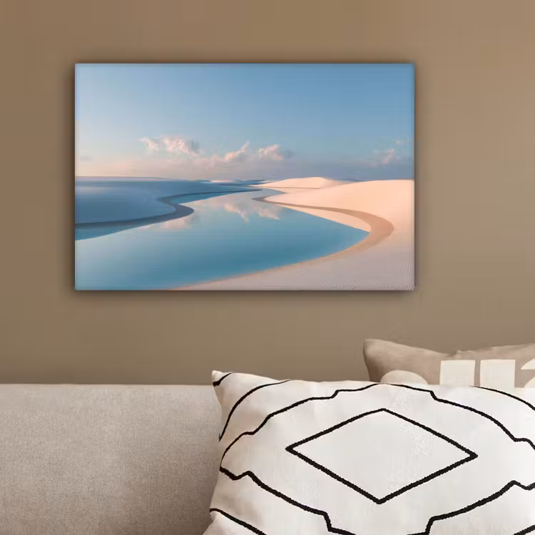 Duinen - Waterplas - Oneindige rust canvas 2cm klein -sfeer3
