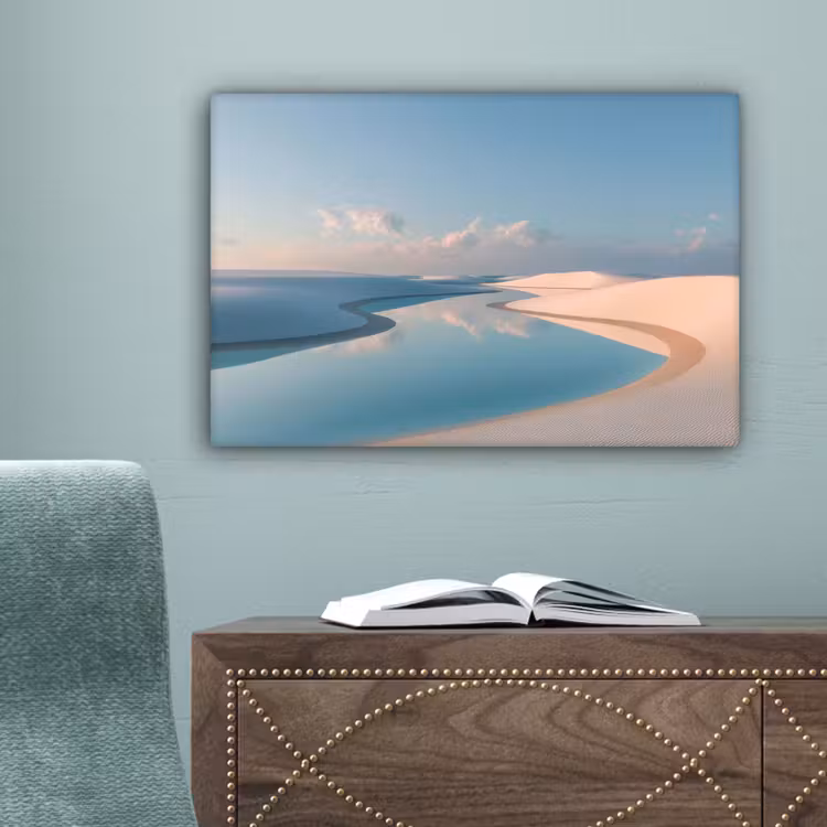 Duinen - Waterplas - Oneindige rust canvas 2cm klein -sfeer4