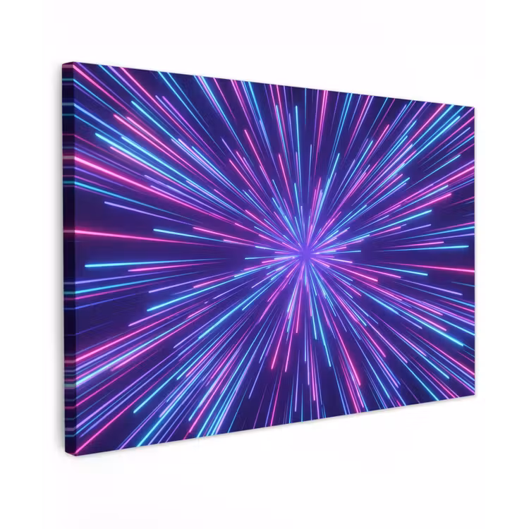 Dynamisch - Ruimte - Kleurrijk canvas 2cm klein -z3d