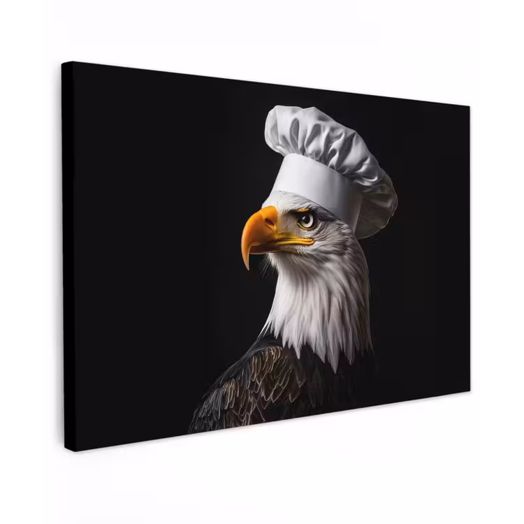 Arend -Amerika - Koksmuts - Vogel - Stoer canvas 2cm klein -z3d