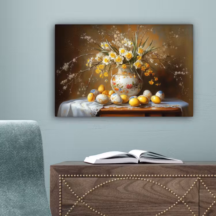 Paaseieren - Stilleven - Vaas canvas 2cm klein -sfeer4