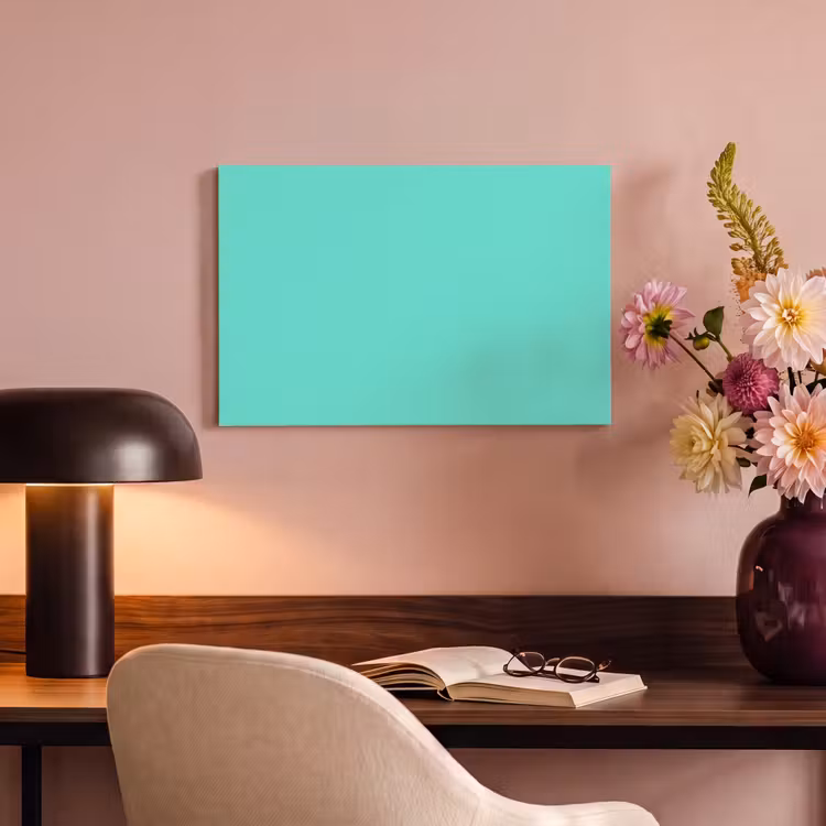 Electric - Cyan - Turkoois canvas 2cm klein 34 -sfeer4