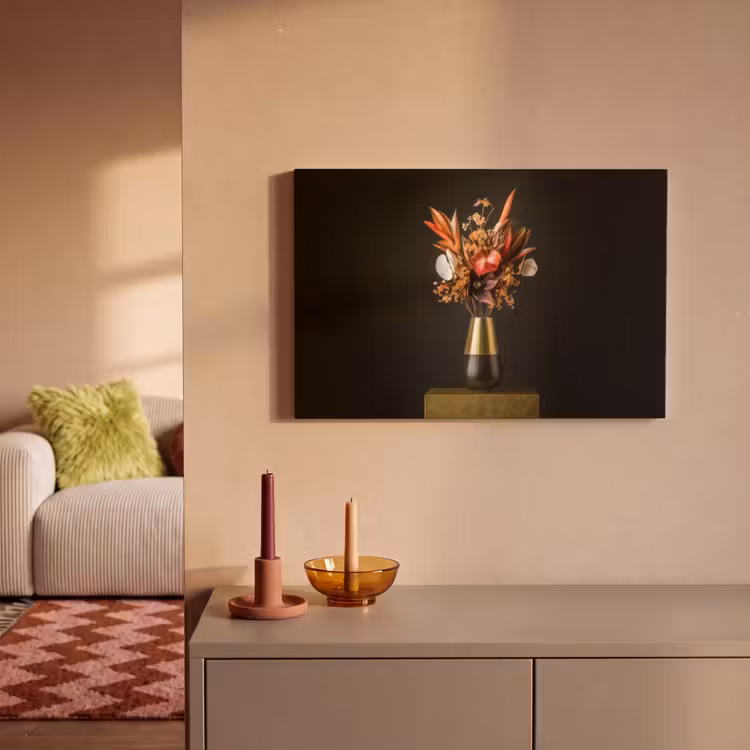 Exotisch - Boeket - Vaas - Goud canvas 2cm klein -sfeer1