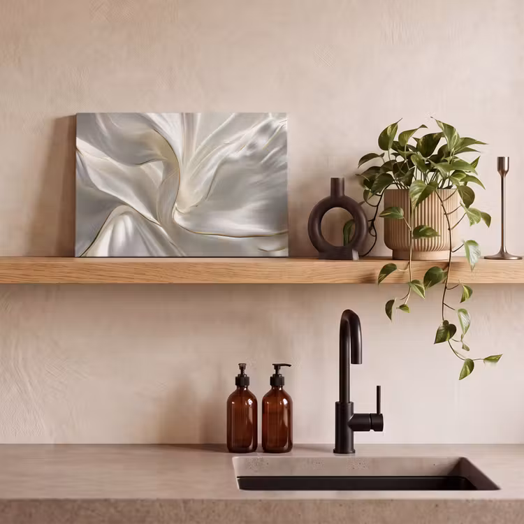 Stof - Plooien - Goud canvas 2cm klein -sfeer3