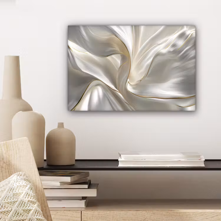 Stof - Plooien - Goud canvas 2cm klein -sfeer6