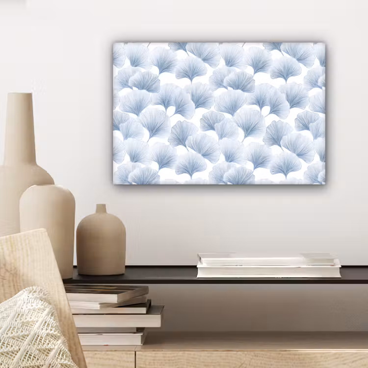 Waaier - Modern - Blauw canvas 2cm klein 34 -sfeer6