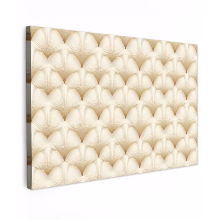 Waaier - Motief - Goud canvas 2cm klein 34 -z3d