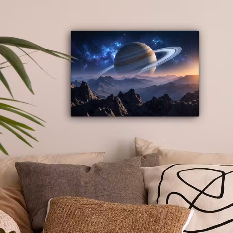 Fantasy - Kosmos - Landschap canvas 2cm klein -sfeer1