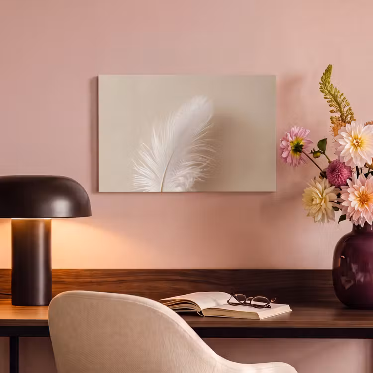 Veer - Minimalistisch - Roze canvas 2cm klein -sfeer4