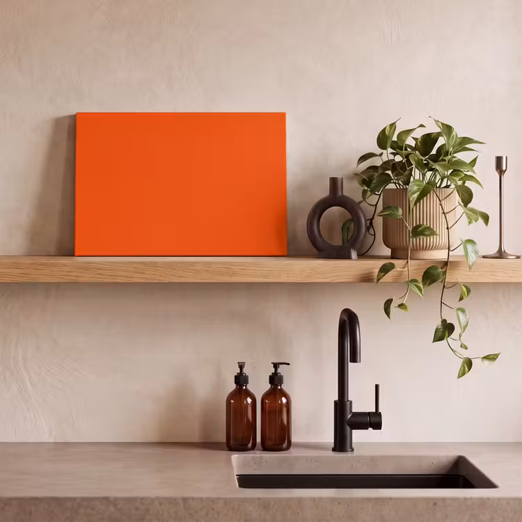 Fiery  - Tangerine - Oranje canvas 2cm klein 34 -sfeer3