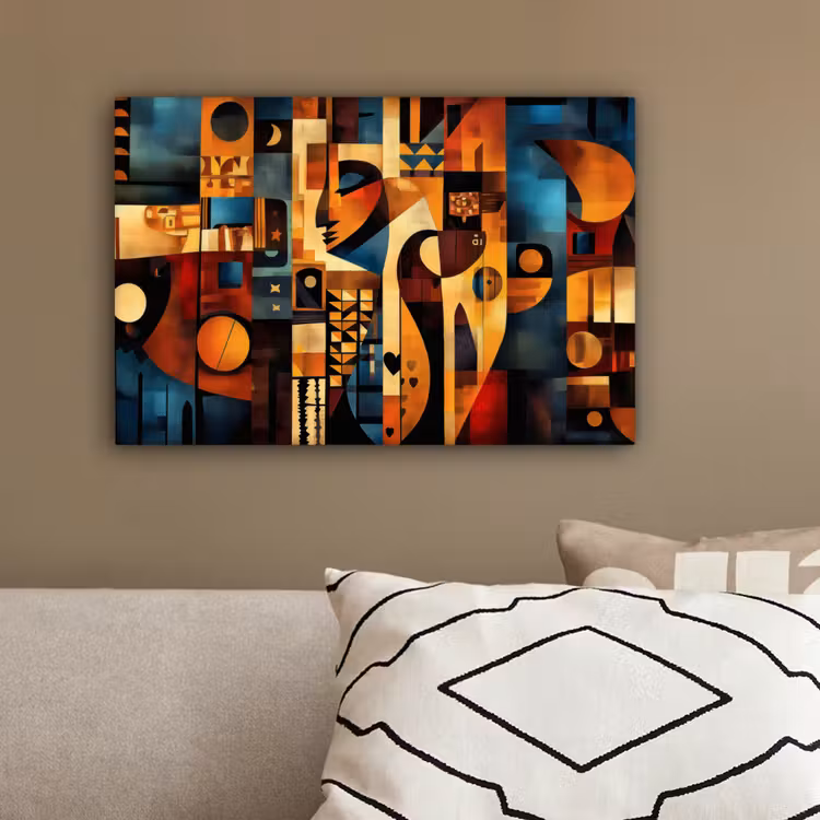 Figuren - Abstract - Symbolen canvas 2cm klein -sfeer3