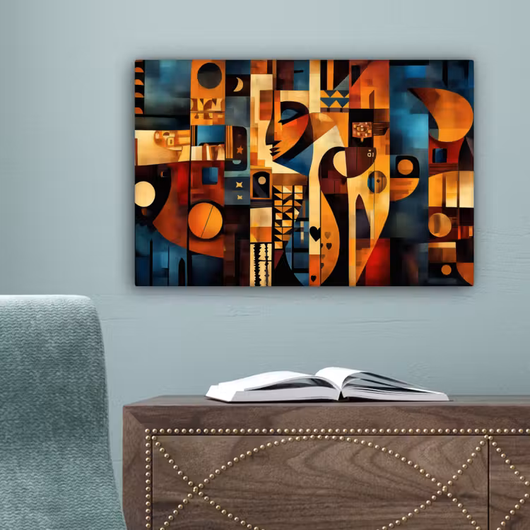 Figuren - Abstract - Symbolen canvas 2cm klein -sfeer4