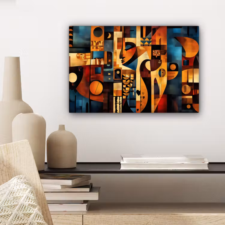 Figuren - Abstract - Symbolen canvas 2cm klein -sfeer6