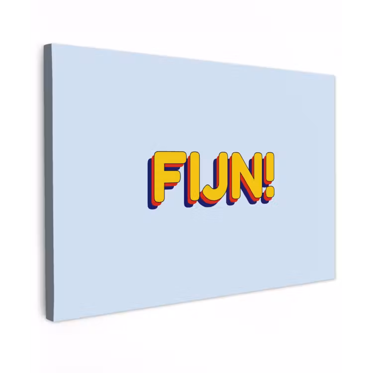 Fijn - Geel - Oranje canvas 2cm klein -z3d