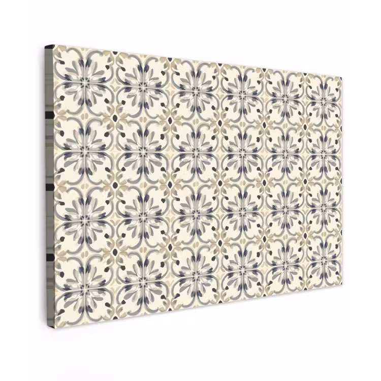 Floraal - Patroon - Kleurrijk canvas 2cm klein 34 -z3d