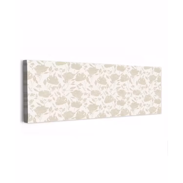 Bloemenpatroon - Silhouet - Wit canvas 2cm klein 828 -z3d