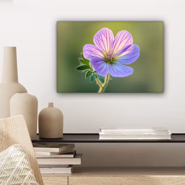 Bloem - Close up - Paars canvas 2cm klein -sfeer6