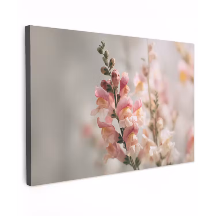 Bloem - Leeuwenbek - Roze - Stengel canvas 2cm klein -z3d