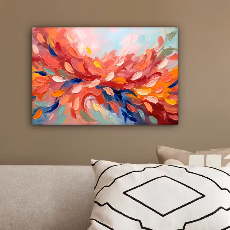 Bloemen - Abstract - Kunst - Modern canvas 2cm klein -sfeer3