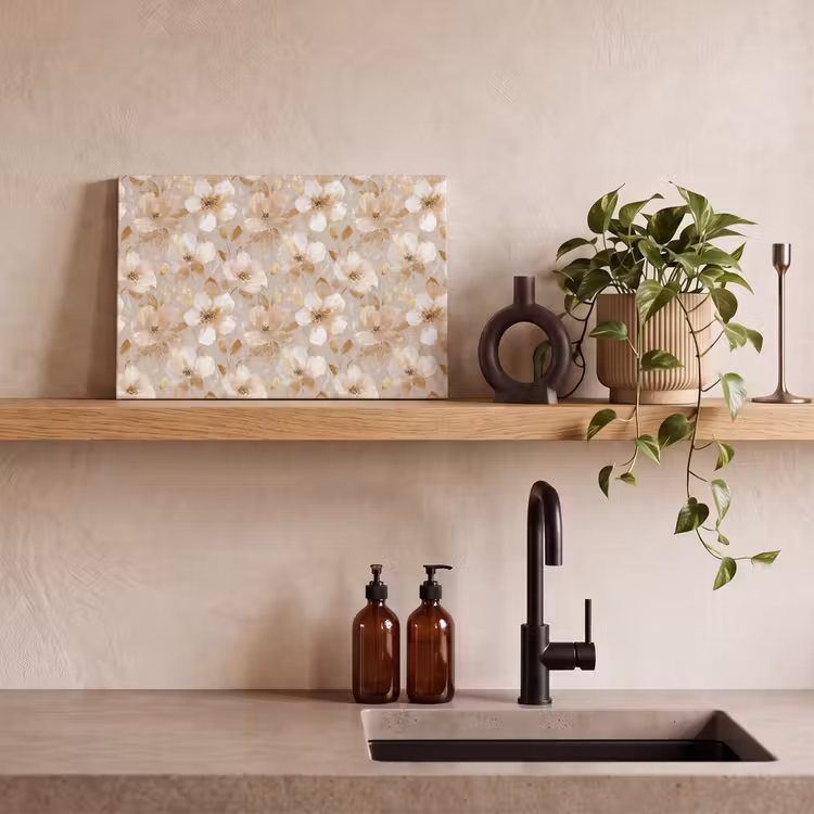 Bloemen - artistiek - Goud canvas 2cm klein 34 -sfeer3