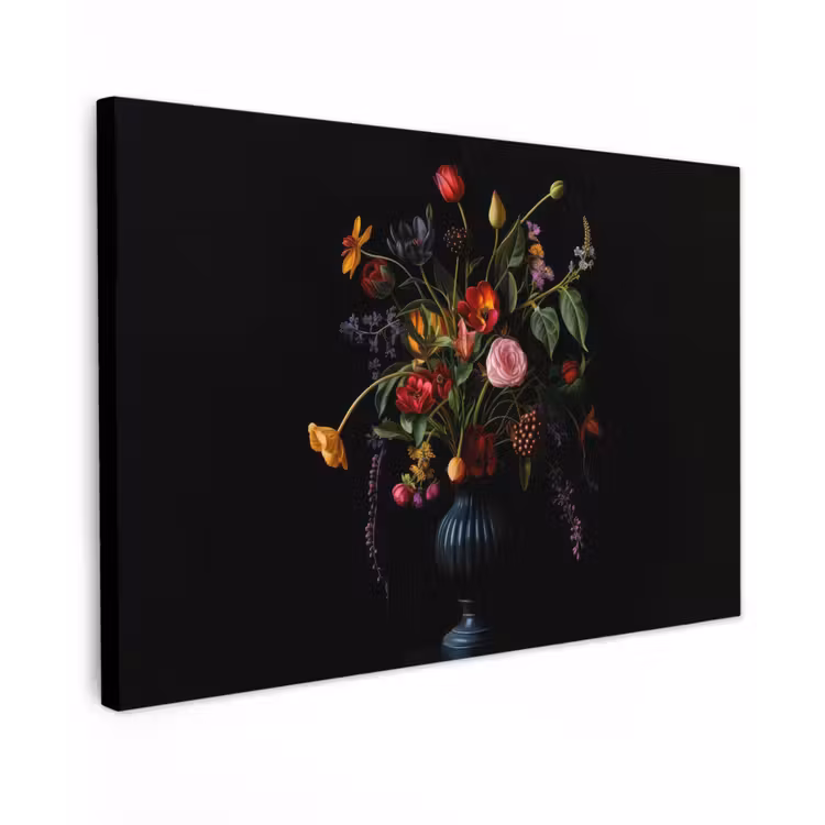 Bloemen - Bessen - Klassiek canvas 2cm klein -z3d