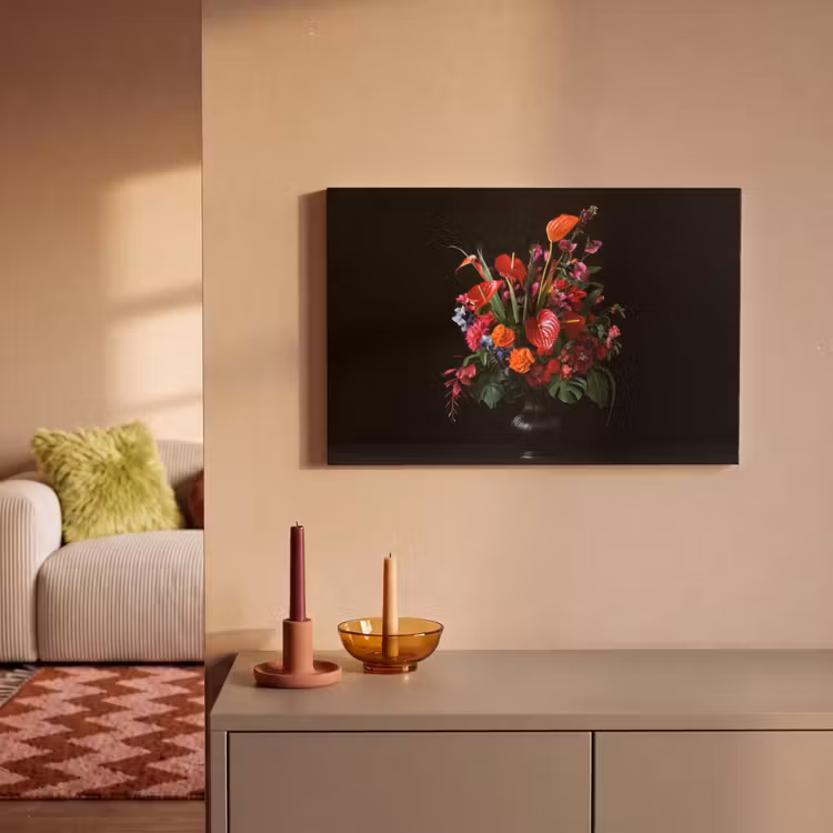 Bloemen - Boeket - Sierlijk canvas 2cm klein -sfeer1