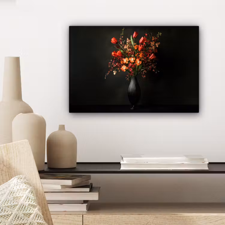 Bloemen - Takken - Boeket canvas 2cm klein -sfeer6
