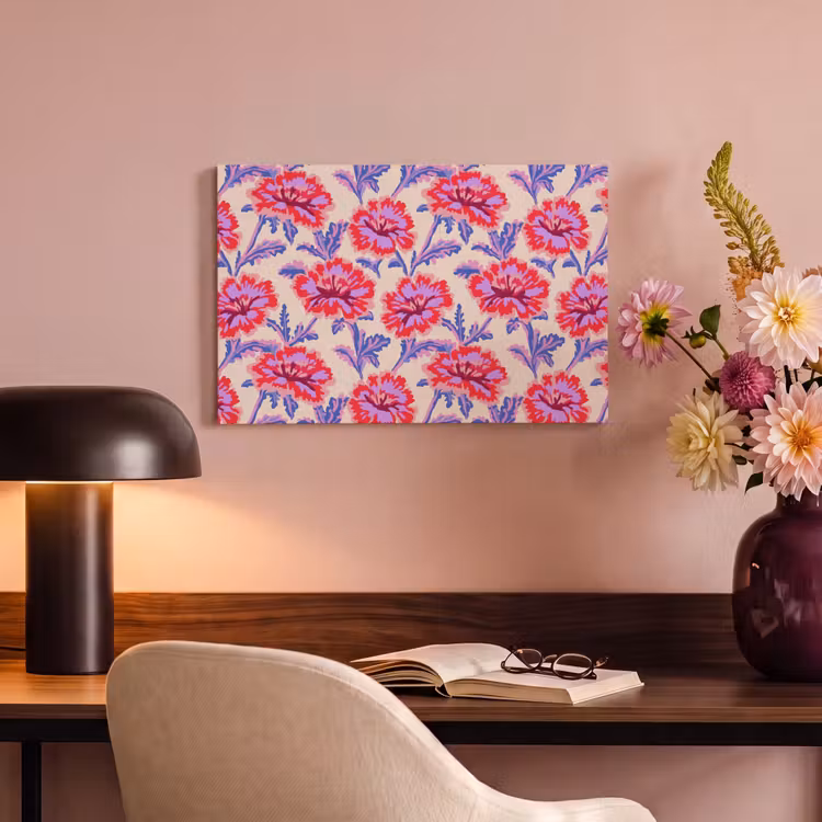 Bloemen - Patroon - Meerkleurig canvas 2cm klein 34 -sfeer4