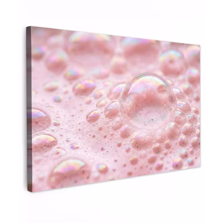 Schuim - Structuur - Roze canvas 2cm klein -z3d