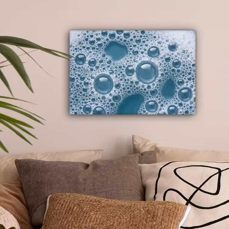Schuim - Water - Textuur canvas 2cm klein -sfeer1
