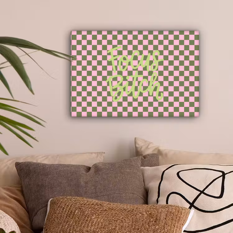 Focus - Vakken - Roze canvas 2cm klein -sfeer1