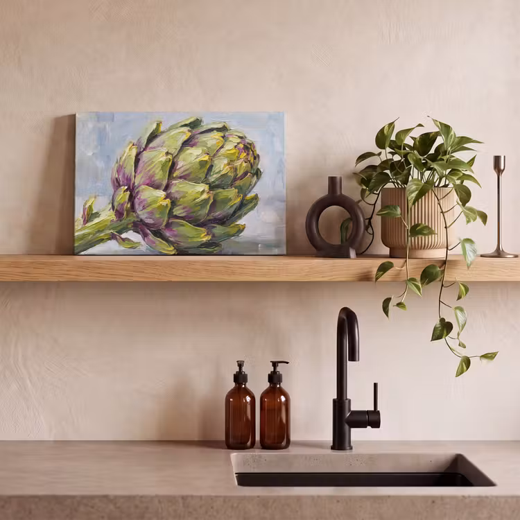 Canvas Print - Food - Artichoke - Modern - Eten - Artisjok - Modern canvas 2cm klein