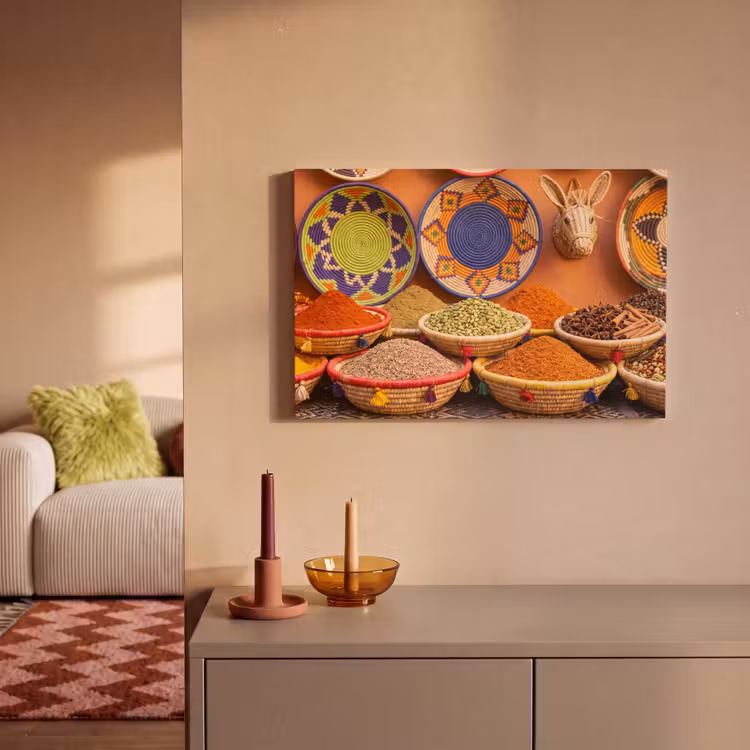 Canvas Print - Food - Colorful - Culture - Eten - Kleurrijk - Cultuur canvas 2cm klein