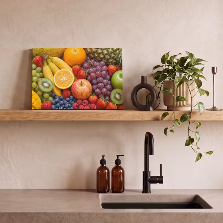 Eten - Fruit - Vers - Kleurrijk - Voeding canvas 2cm klein -sfeer3