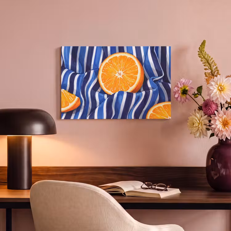 Canvas Print - Food - Fruit - Orange - Eten - Fruit - Oranje canvas 2cm klein