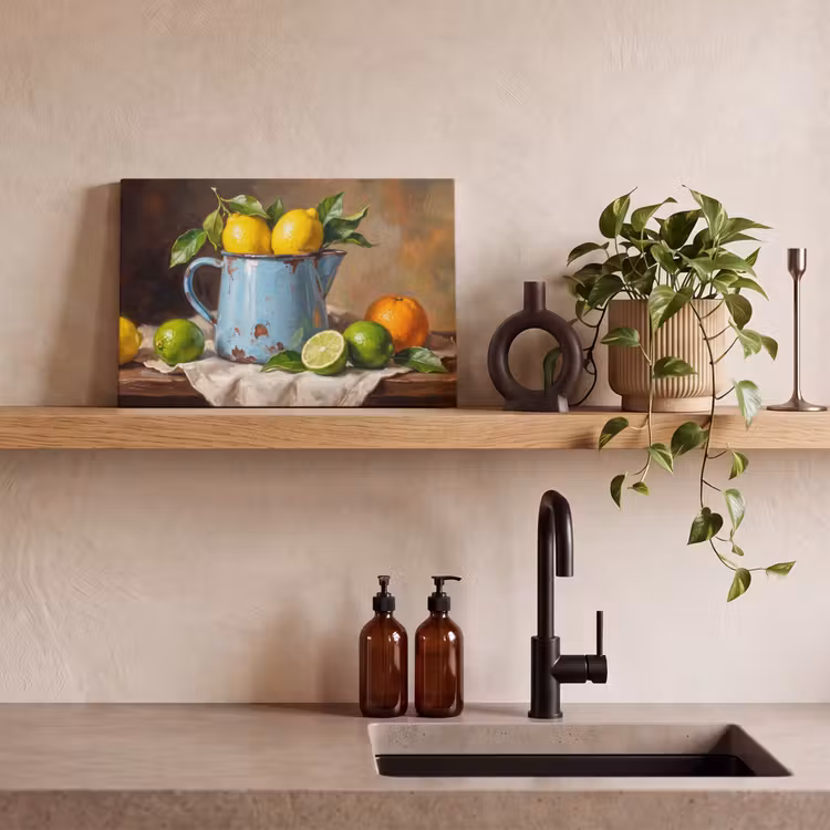 Canvas Print - Food - Still Life - Classical - Eten - Stilleven - Klassiek canvas 2cm klein